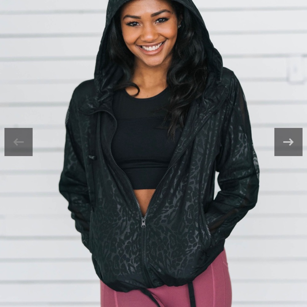 Used once Zyia Black Bomber Jacket 😍